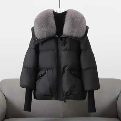 CHRISTINA® – Luxurious Fur Collar Winter Jacket